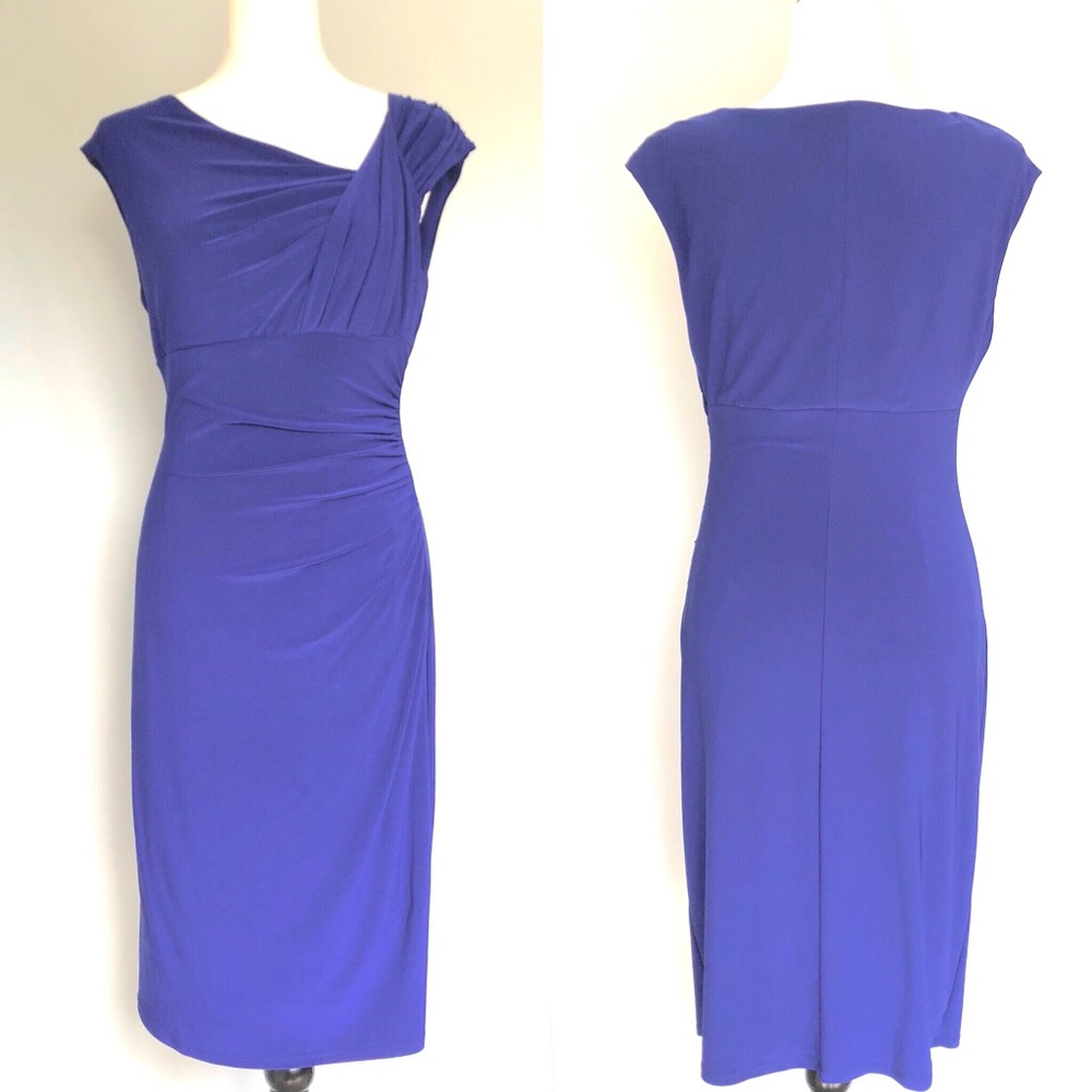 Lauren Ralph Lauren blue sleeveless cocktail dress
